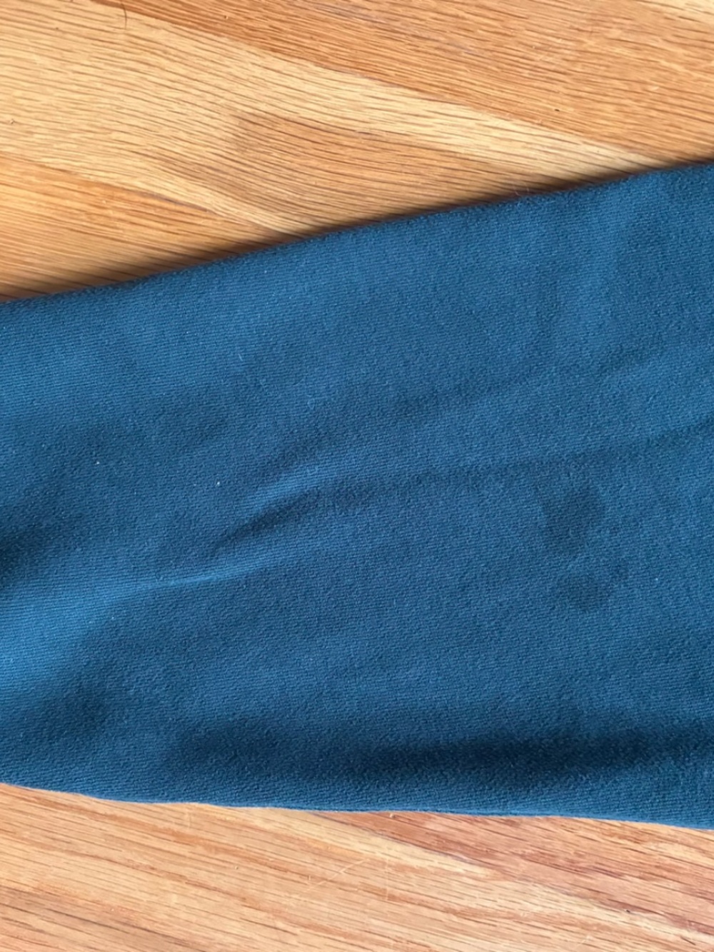 lululemon Perfectly Oversized Crew Logo Teal Sweatshirt Raised Wordmark - Picture 7 of 8